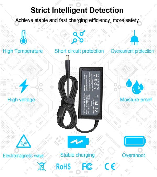 65W HP Pavilion Laptop Charger AC Adapter 18.5V 3.5A G6 G7 DV6 DV5 DV4 G72 G71 G60 G61 G62 - Image 3