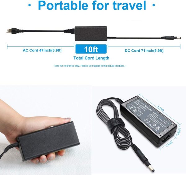 19.5V 3.33A 65W Charger Compatible with HP Pavilion TouchSmart Sleekbook - Image 3