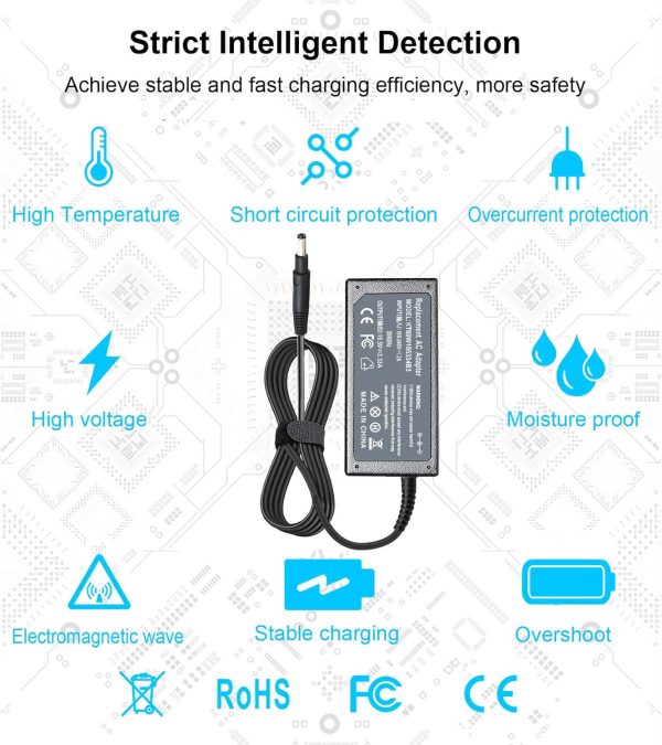 19.5V 3.33A 65W Charger Compatible with HP Pavilion TouchSmart Sleekbook - Image 4