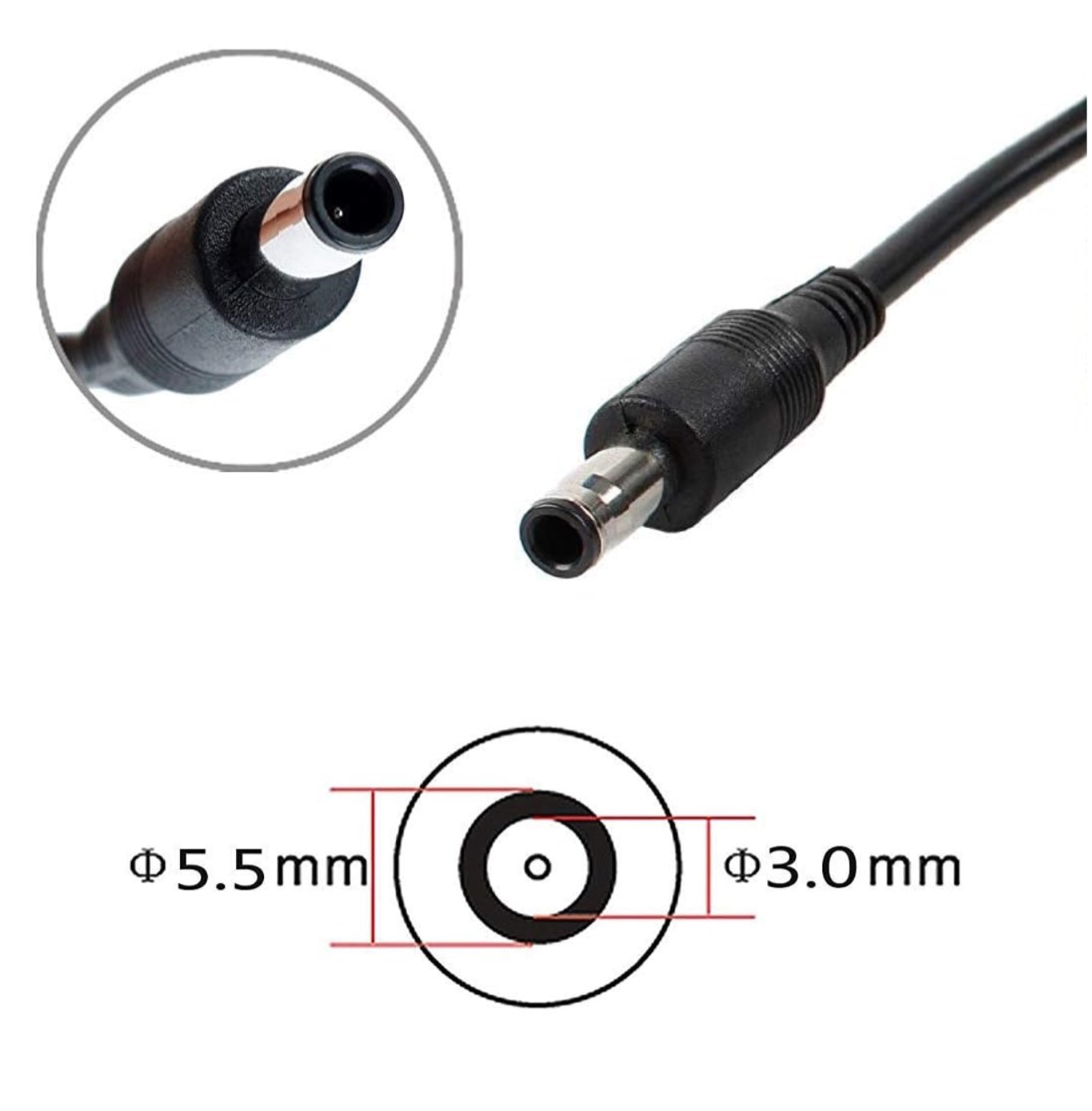 19V 3.16A Laptop Charger Compatible For Samsung N110 N120 N130 N140 N145 N150 N210 N220 N310 N510 R710 R610 R428 R580 RV510 RV720 NP350V5C NP300E5A NP550P5C (5.5x3.0mm) - Image 5