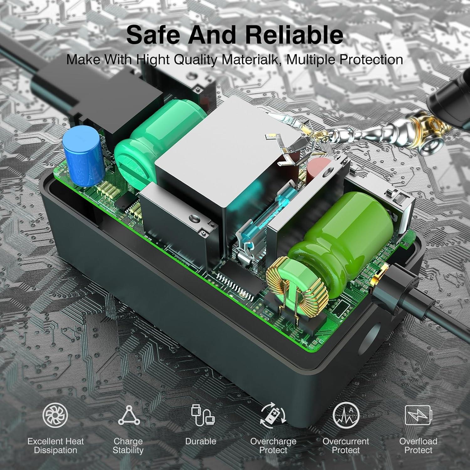 Wizon 65W 15V 4A Power Supply Surface Laptop Charger Compatible for Microsoft Surface Pro7/6/5/4/3/X Surface Laptop1/2/3 Surface Go1/2 Surface Book 1/2 with 5V USB Charging Port + FREE UK power cord - Image 2